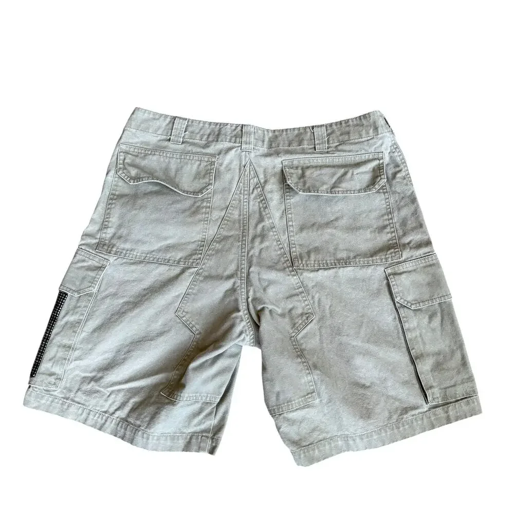 Vintage 90s Focus Cargo Shorts Mesh Pocket Mens 32